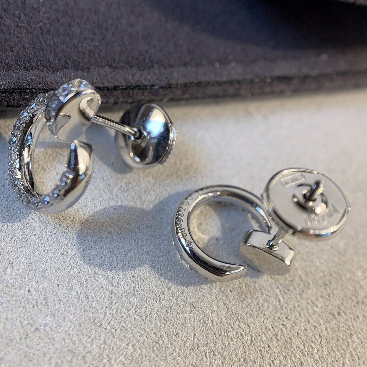 [⭐Spark]JUSTE EARRINGS SILVER DIAMONDS