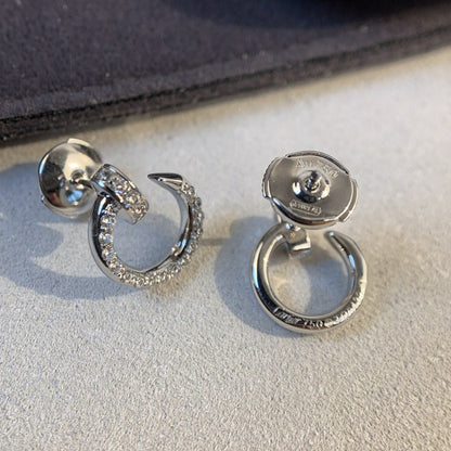 [⭐Spark]JUSTE EARRINGS SILVER DIAMONDS