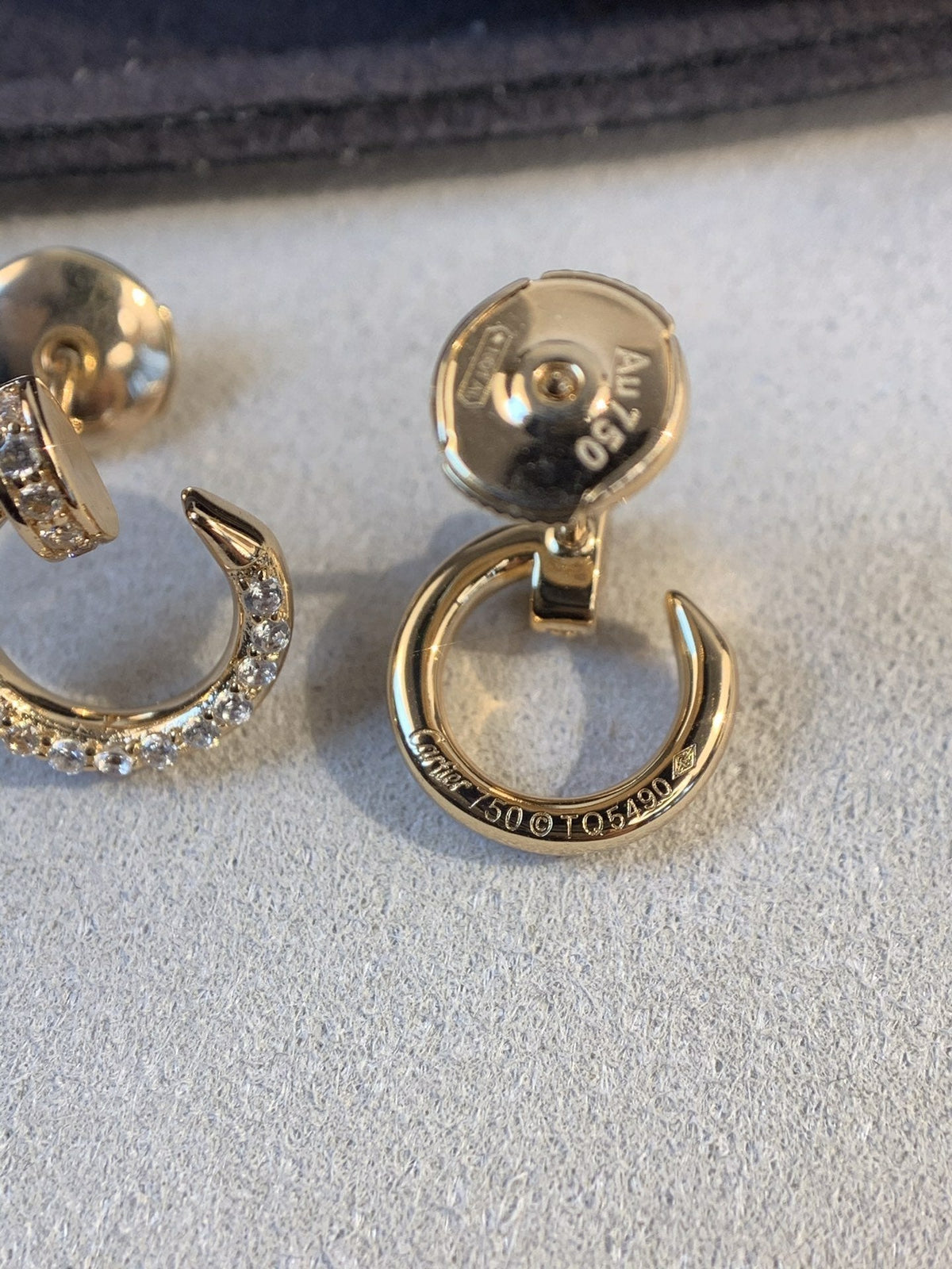[⭐Spark]JUSTE EARRINGS GOLD DIAMONDS