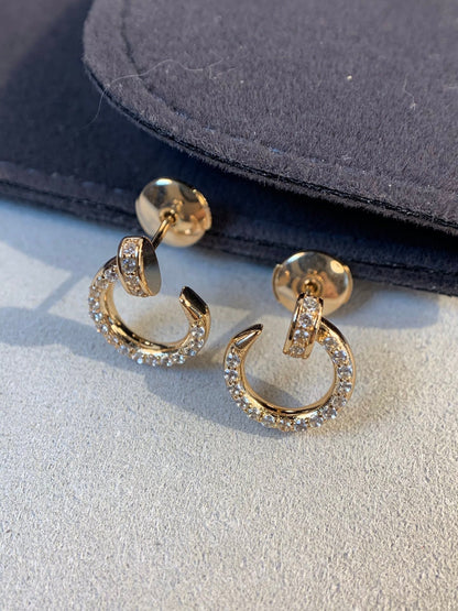 [⭐Spark]JUSTE EARRINGS GOLD DIAMONDS