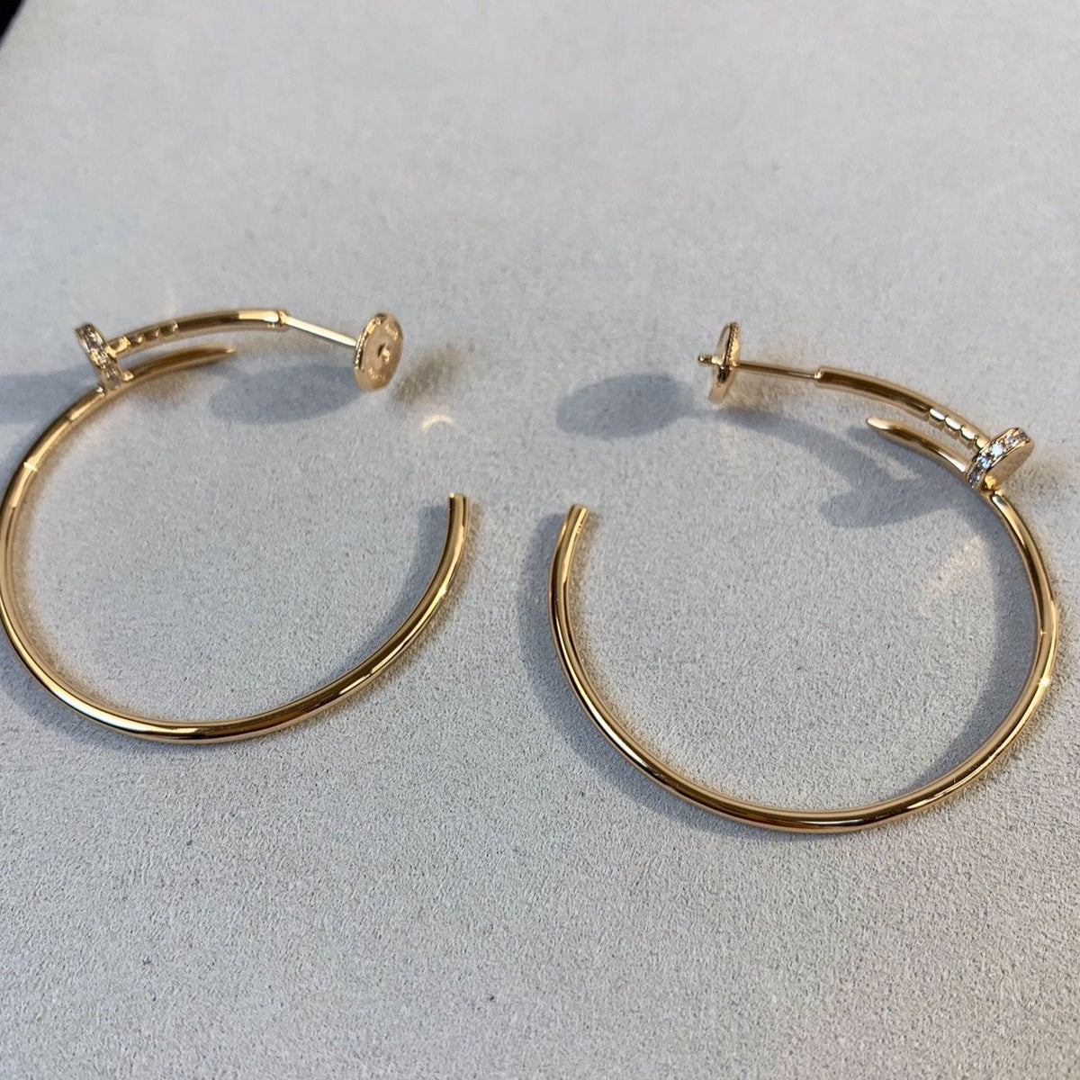 [⭐Spark]JUSTE EARRINGS GOLD DIAMONDS 1.8MM