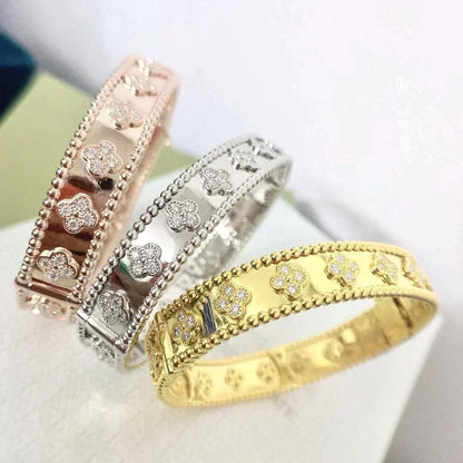 [⭐Spark]CLOVER BRACELET 8MM DIAMONDS