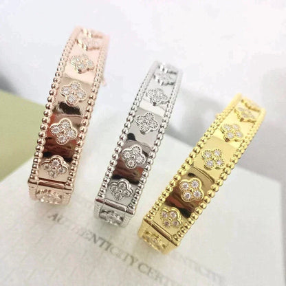 [⭐Spark]CLOVER BRACELET 8MM DIAMONDS