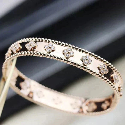 [⭐Spark]CLOVER BRACELET 8MM DIAMONDS