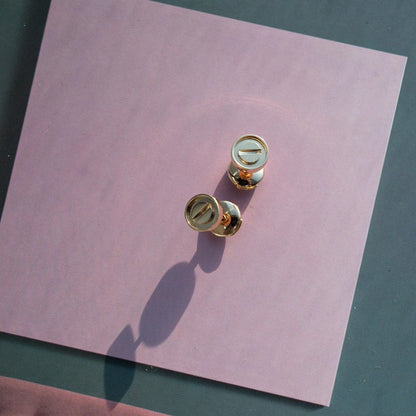 [⭐Spark]LOVE EARRINGS PINK GOLD 10MM