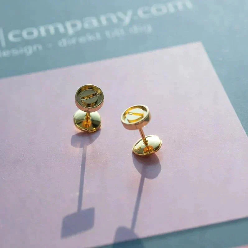 [⭐Spark]LOVE EARRINGS GOLD 10MM