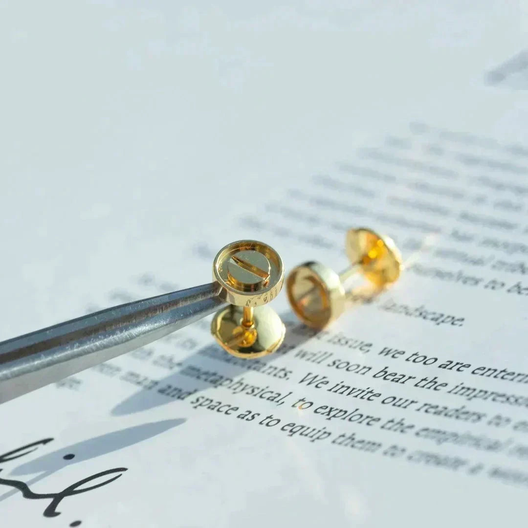 [⭐Spark]LOVE EARRINGS GOLD 10MM