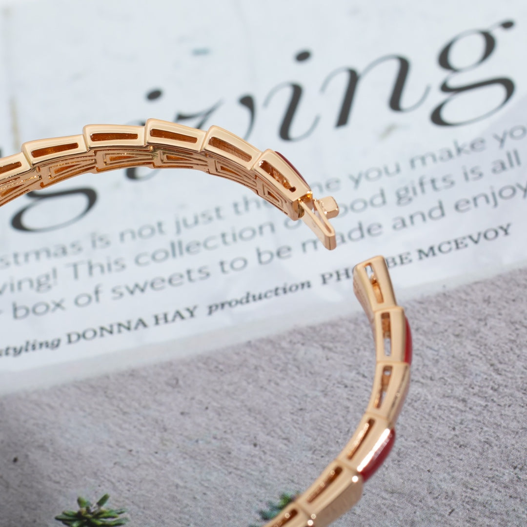 [⭐Spark]SERPENTI BRACELET PINK GOLD RUBELLITE
