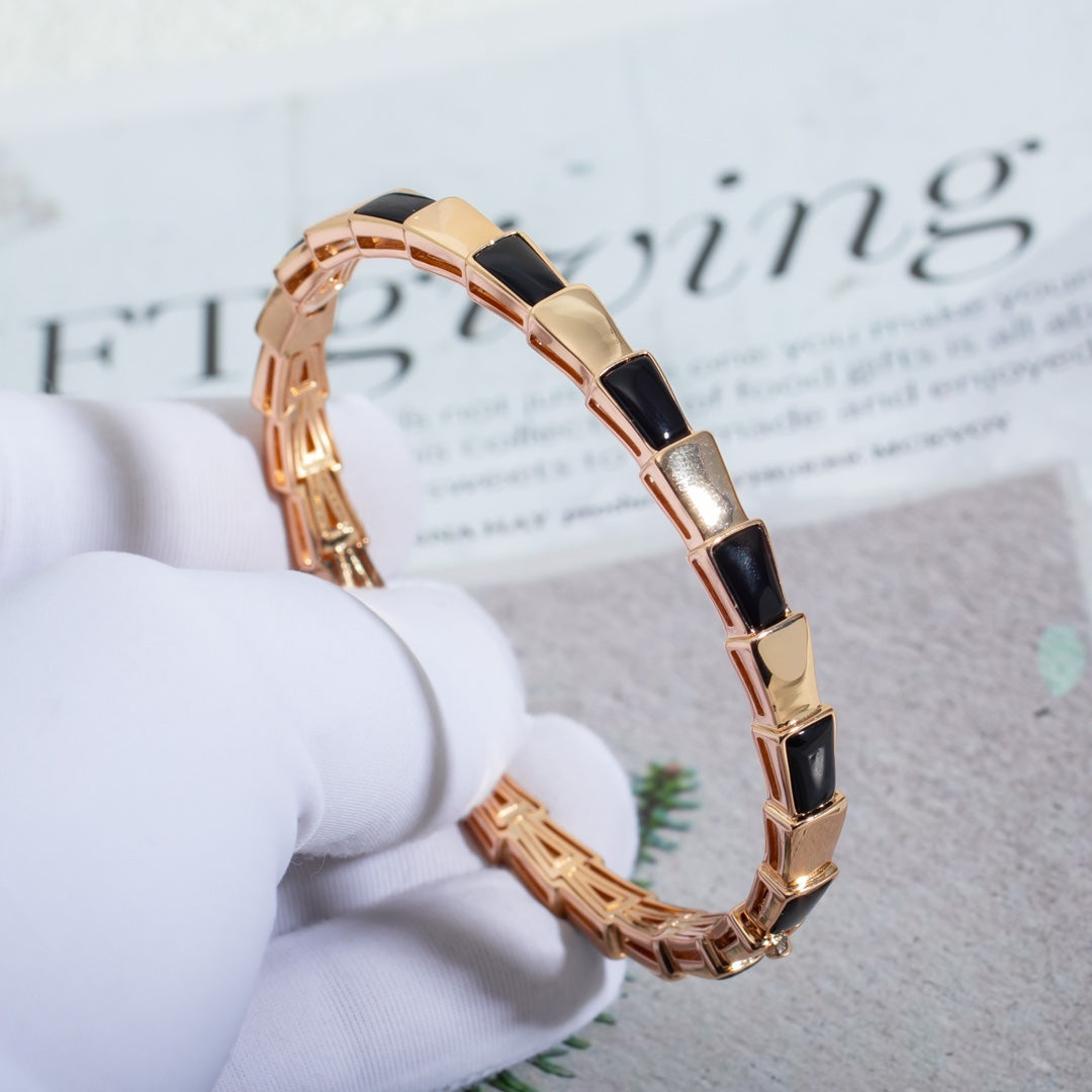 [⭐Spark]SERPENTI BRACELET PINK GOLD ONYX