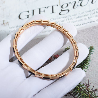 [⭐Spark]SERPENTI BRACELET PINK GOLD ONYX