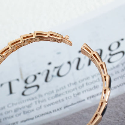 [⭐Spark]SERPENTI BRACELET PINK GOLD ONYX