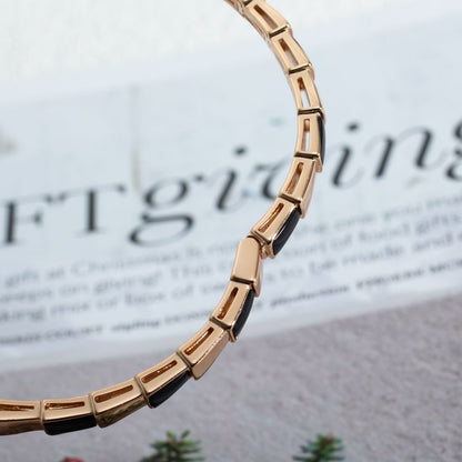 [⭐Spark]SERPENTI BRACELET PINK GOLD ONYX