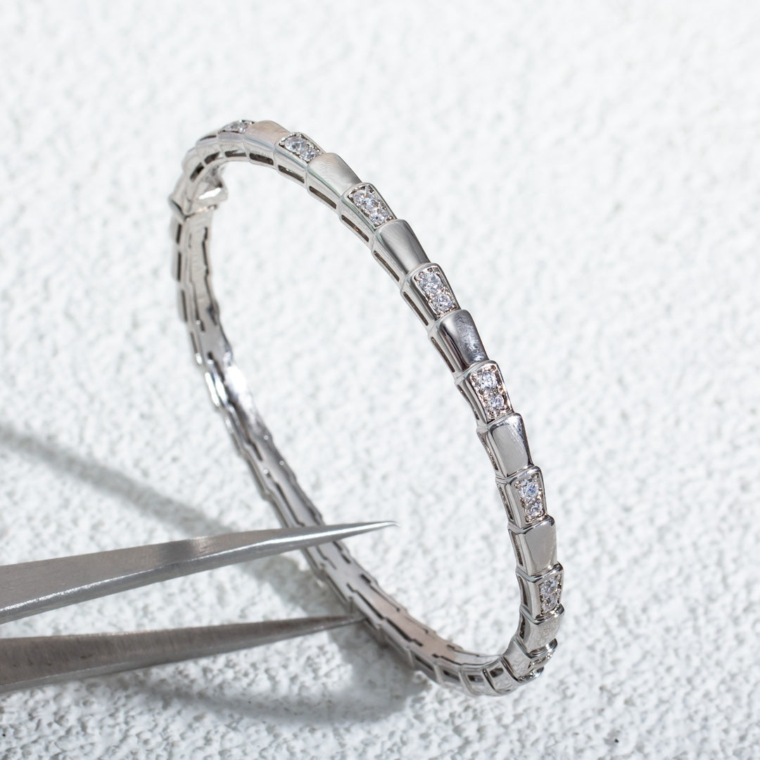 [⭐Spark]SERPENTI BRACELET SILVER DIAMOND