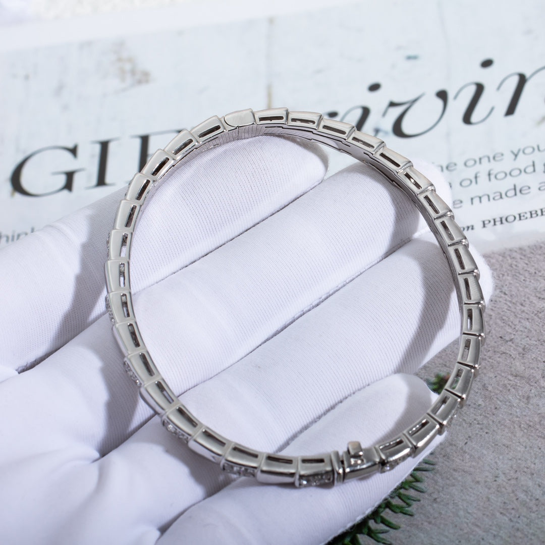 [⭐Spark]SERPENTI BRACELET SILVER DIAMOND