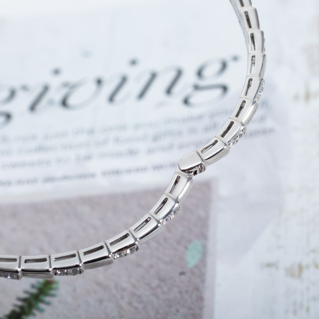 [⭐Spark]SERPENTI BRACELET SILVER DIAMOND