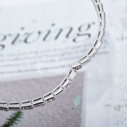 [⭐Spark]SERPENTI BRACELET SILVER DIAMOND