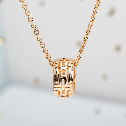 [⭐Spark]PARENTESI NECKLACE PINK GOLD