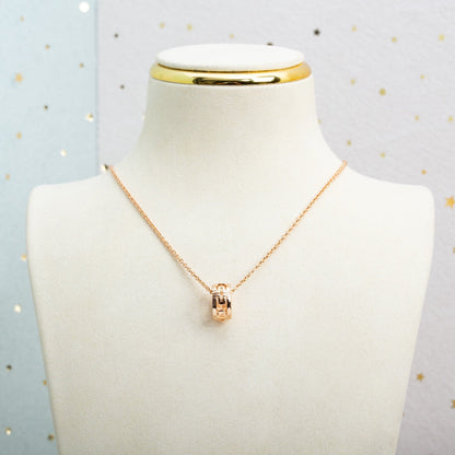 [⭐Spark]PARENTESI NECKLACE PINK GOLD