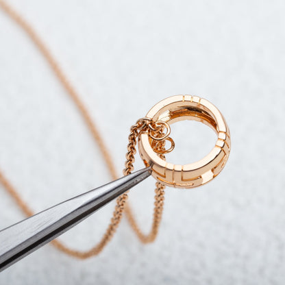 [⭐Spark]PARENTESI NECKLACE PINK GOLD