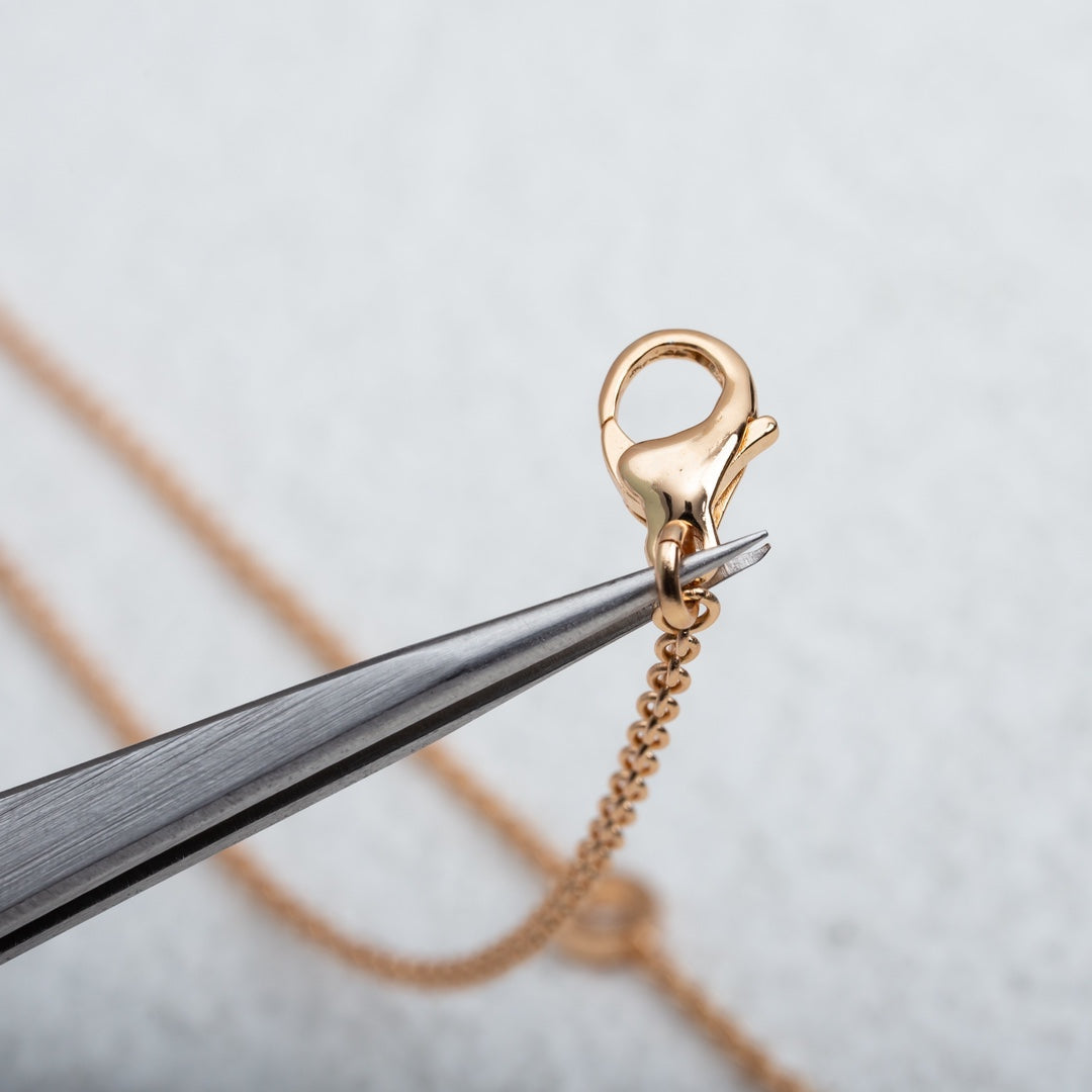 [⭐Spark]PARENTESI NECKLACE PINK GOLD