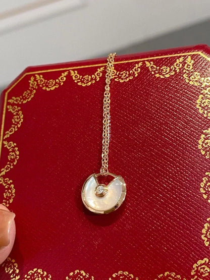 [⭐Spark]AMULETTE ROSE GOLD MOP NECKLACE