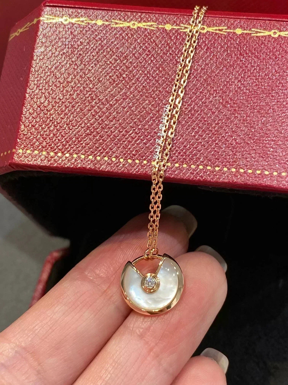 [⭐Spark]AMULETTE ROSE GOLD MOP NECKLACE