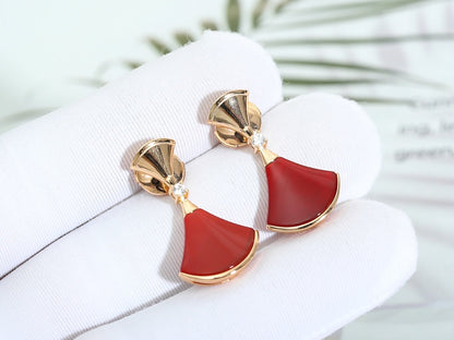 [⭐Spark]DREAM Carnelian PINK GOLD EARRINGS