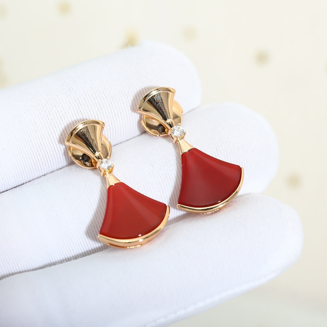 [⭐Spark]DREAM Carnelian PINK GOLD EARRINGS