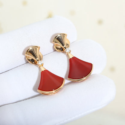 [⭐Spark]DREAM Carnelian PINK GOLD EARRINGS