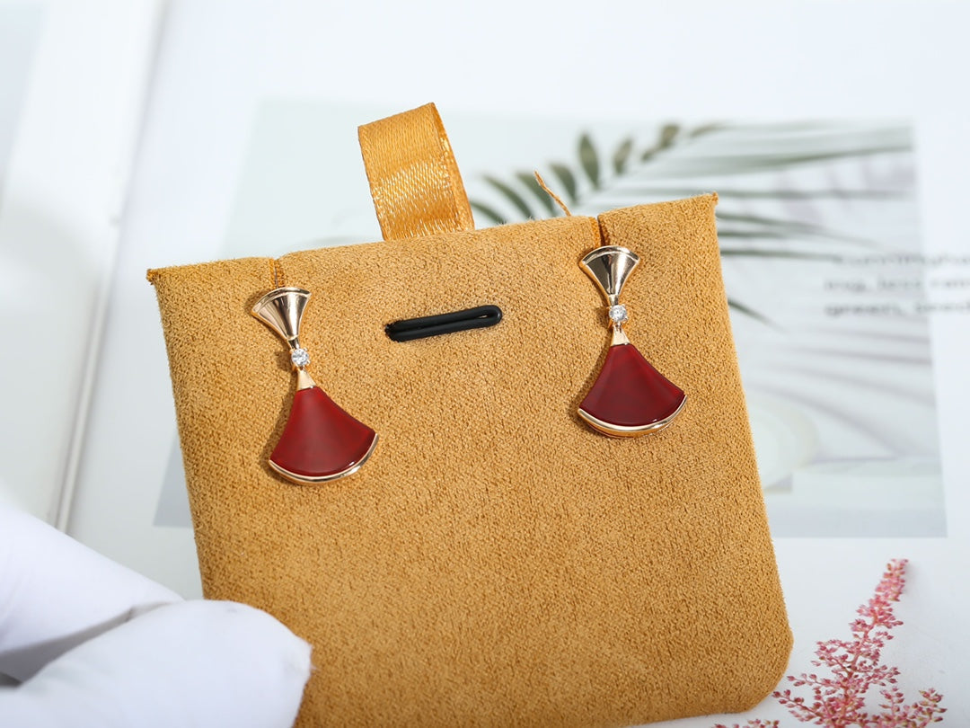 [⭐Spark]DREAM Carnelian PINK GOLD EARRINGS