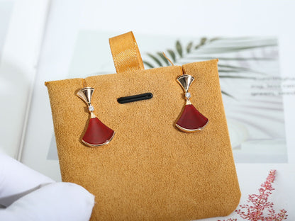 [⭐Spark]DREAM Carnelian PINK GOLD EARRINGS