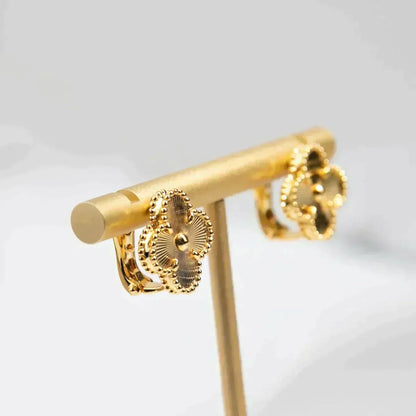 [⭐Spark]CLOVER MEDIUM 1 MOTIFS LASER EARRINGS