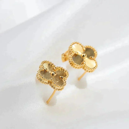 [⭐Spark]CLOVER MEDIUM 1 MOTIFS LASER EARRINGS