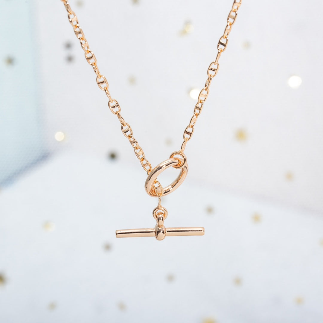 [⭐Spark]ECHAPPEE NECKLACE PINK GOLD