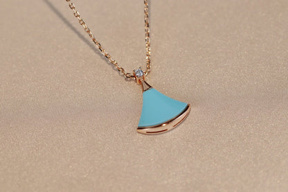 [⭐Spark]DREAM NECKLACE TURQUOISE PINK GOLD