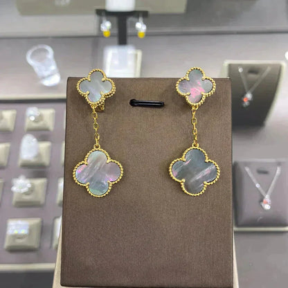 [⭐Spark]CLOVER 2 MOTIFS  EARRINGS (MULTIPLE CHOICESC