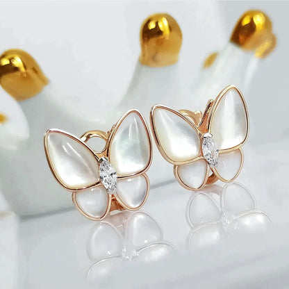 [⭐Spark]BUTTERFLY MOP DIAMOND EARRINGS