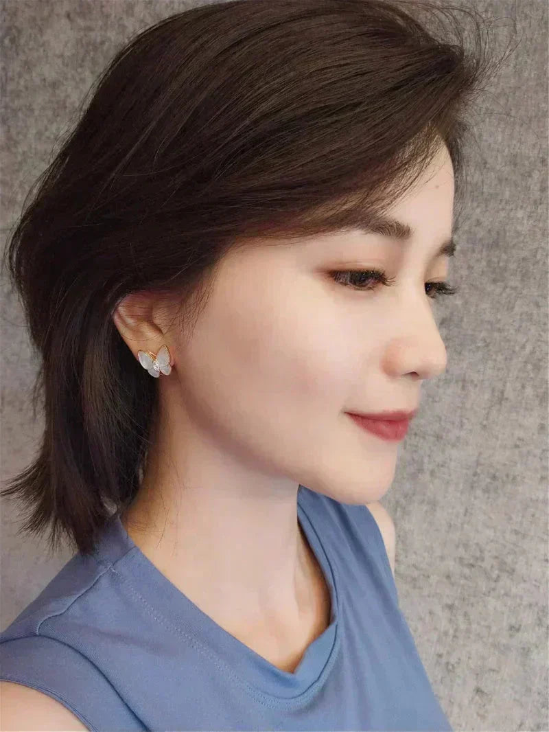 [⭐Spark]BUTTERFLY MOP DIAMOND EARRINGS