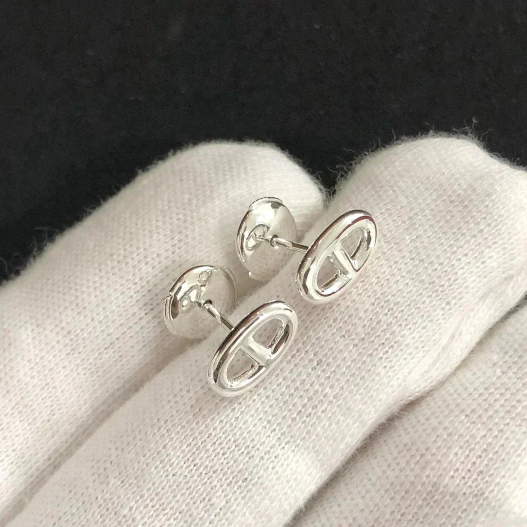 [⭐Spark]CHAINE SMALL EARRINGS GOLD AND SILVER
