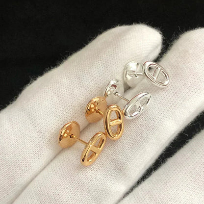 [⭐Spark]CHAINE SMALL EARRINGS GOLD AND SILVER