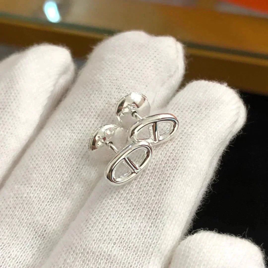 [⭐Spark]CHAINE SMALL EARRINGS GOLD AND SILVER