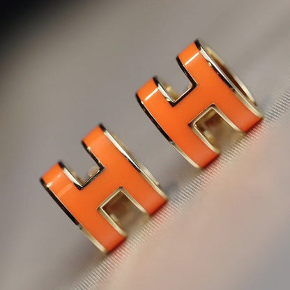 [⭐Spark]MINI POP H EARRINGS ORANGE