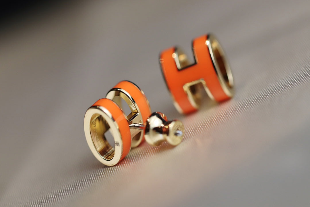 [⭐Spark]MINI POP H EARRINGS ORANGE