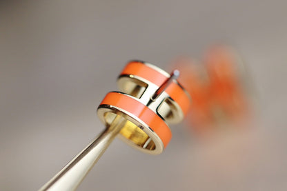 [⭐Spark]MINI POP H EARRINGS ORANGE