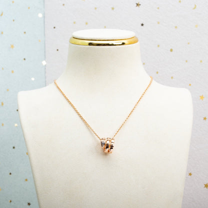 [⭐Spark]SERPENTI PINK GOLD NECKLACE DIAMOND