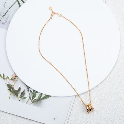 [⭐Spark]SERPENTI PINK GOLD NECKLACE DIAMOND