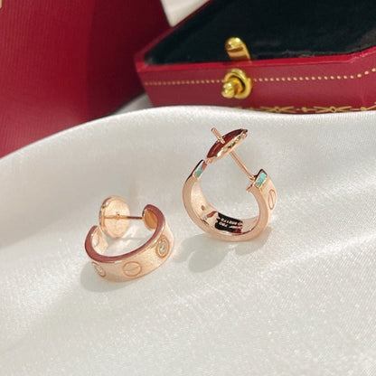 [⭐Spark]LOVE EARRINGS 5.7MM 2 DIAMONDS