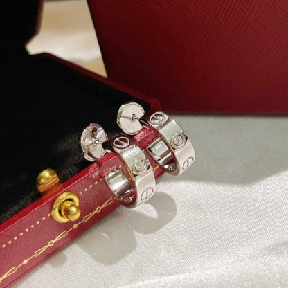 [⭐Spark]LOVE EARRINGS 5.7MM 2 DIAMONDS