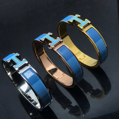 [⭐Spark]H BRACELET BLUE RAINBOW CERAMIC