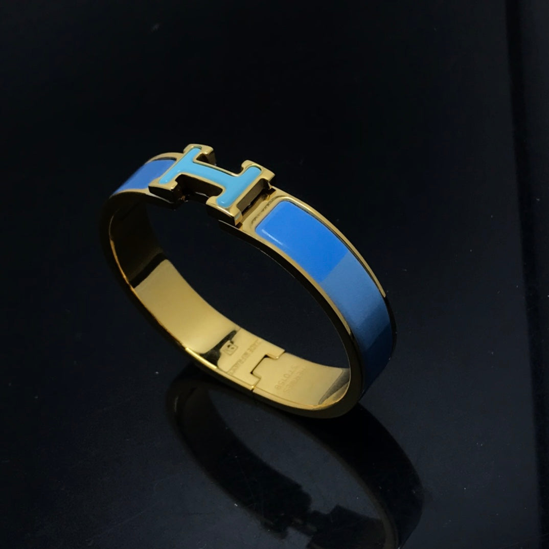 [⭐Spark]H BRACELET BLUE RAINBOW CERAMIC